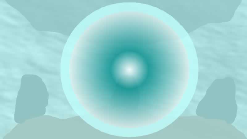 Cavern with teleporter in it