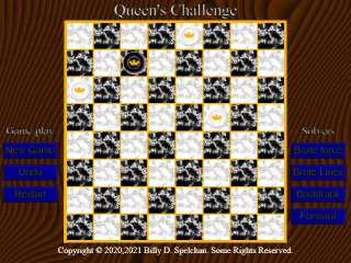 Queen's Challenge with Solvers